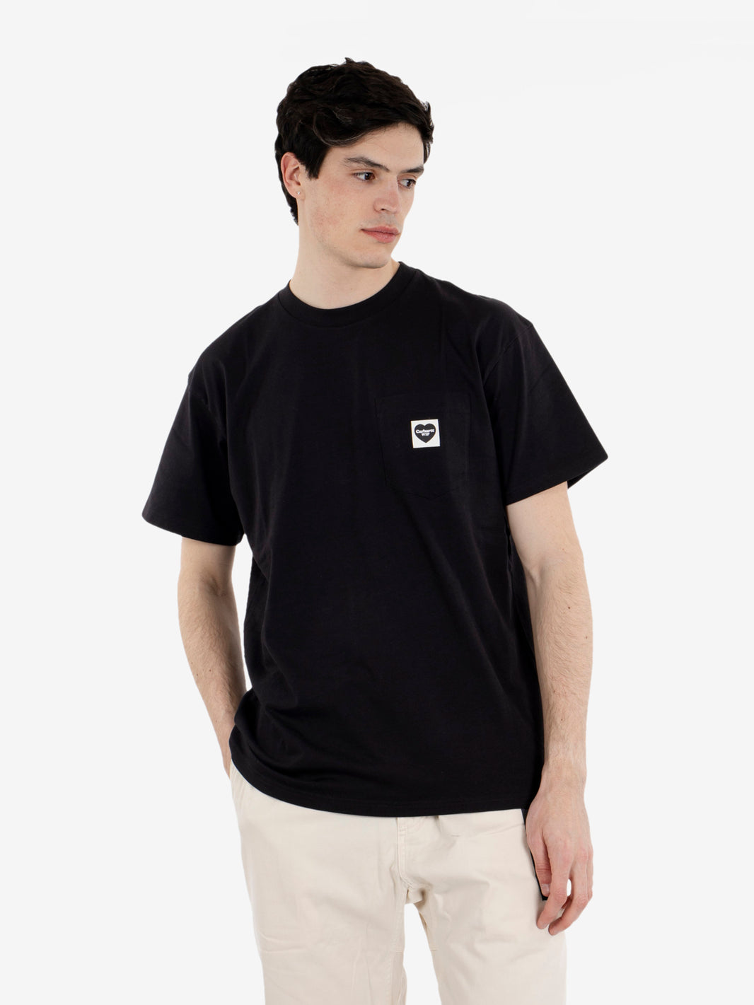 S/S Pocket Heart T-Shirt black