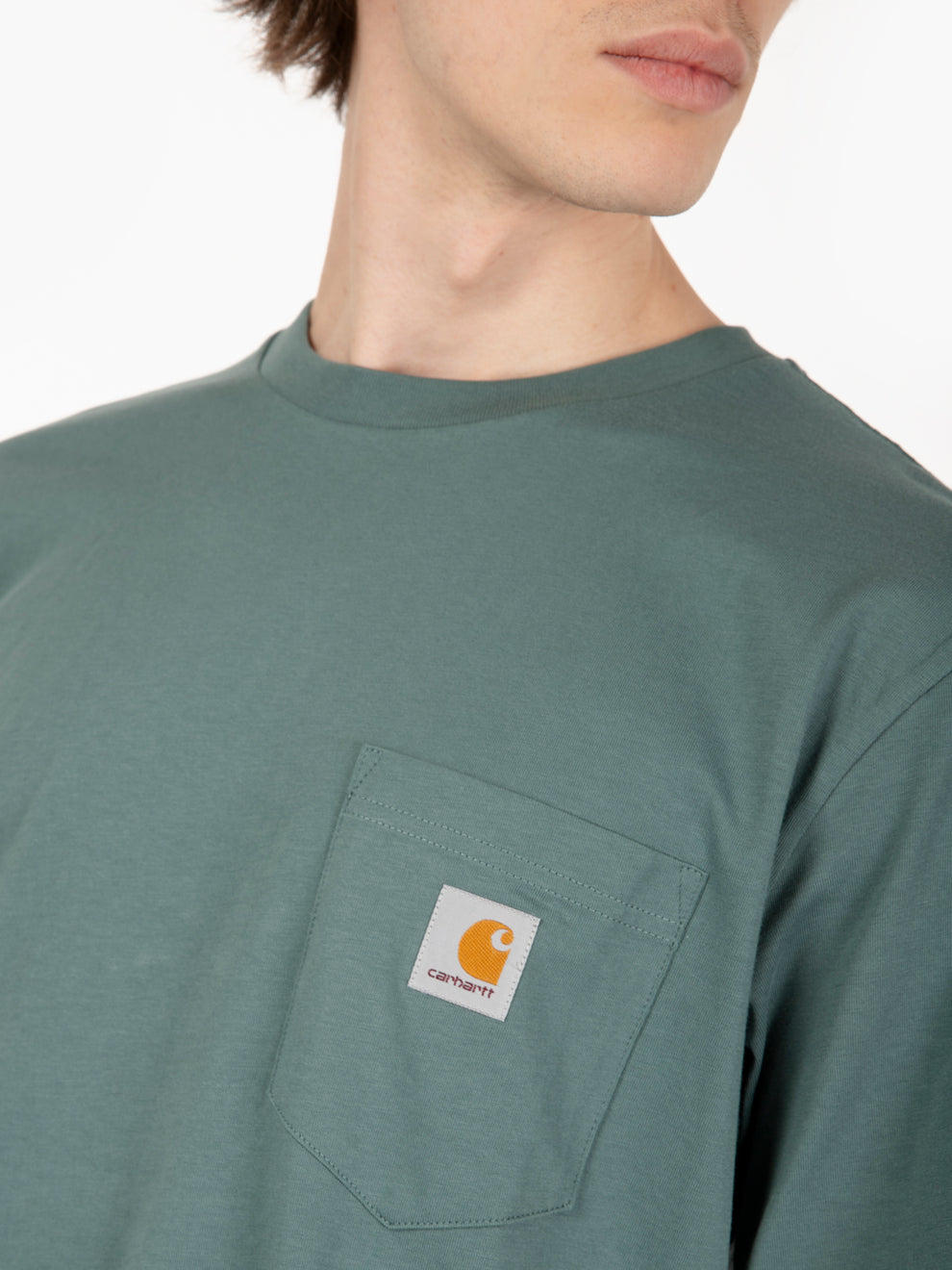 S/S Pocket t-shirt silver pine