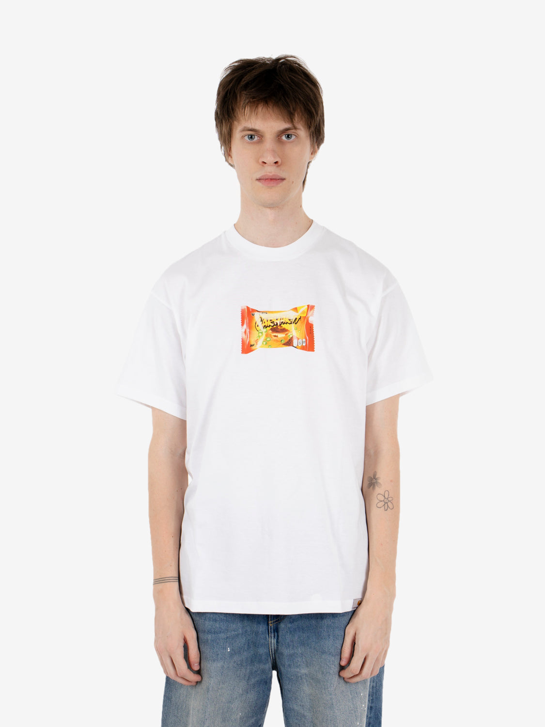 S/S Road Side Snack t-shirt white