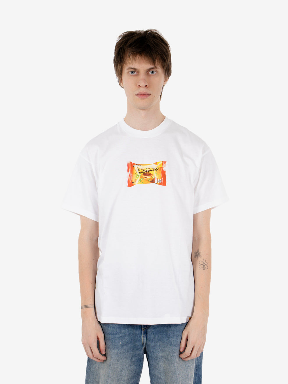 S/S Road Side Snack t-shirt white