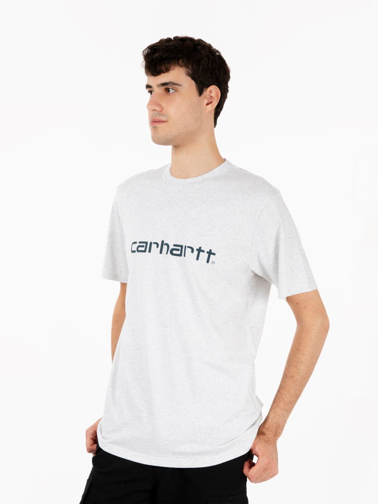 Carhartt WIP - S/S Script t-shirt ash heather / duck blue