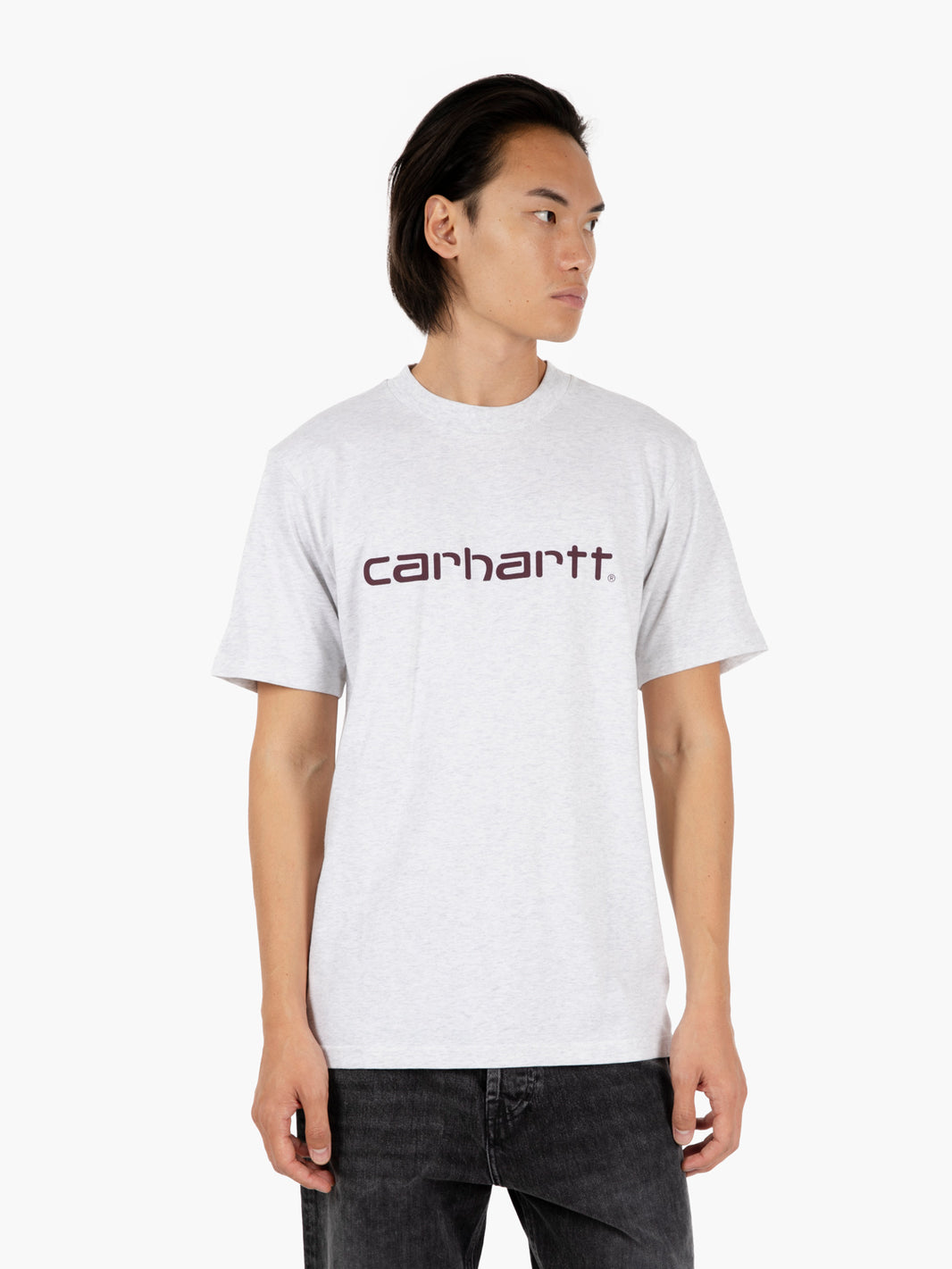 S/S Script t-shirt ash heather / rondo