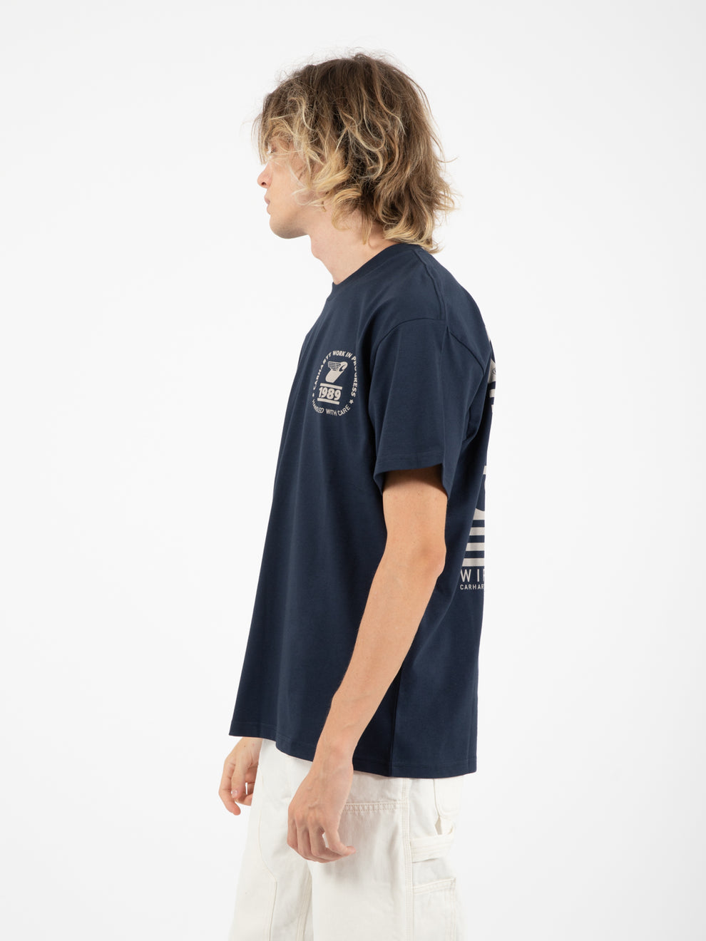 S/S Stamp State T-Shirt blue / grey 