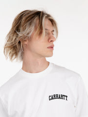 Carhartt WIP - S/S University Script T-Shirt white / black