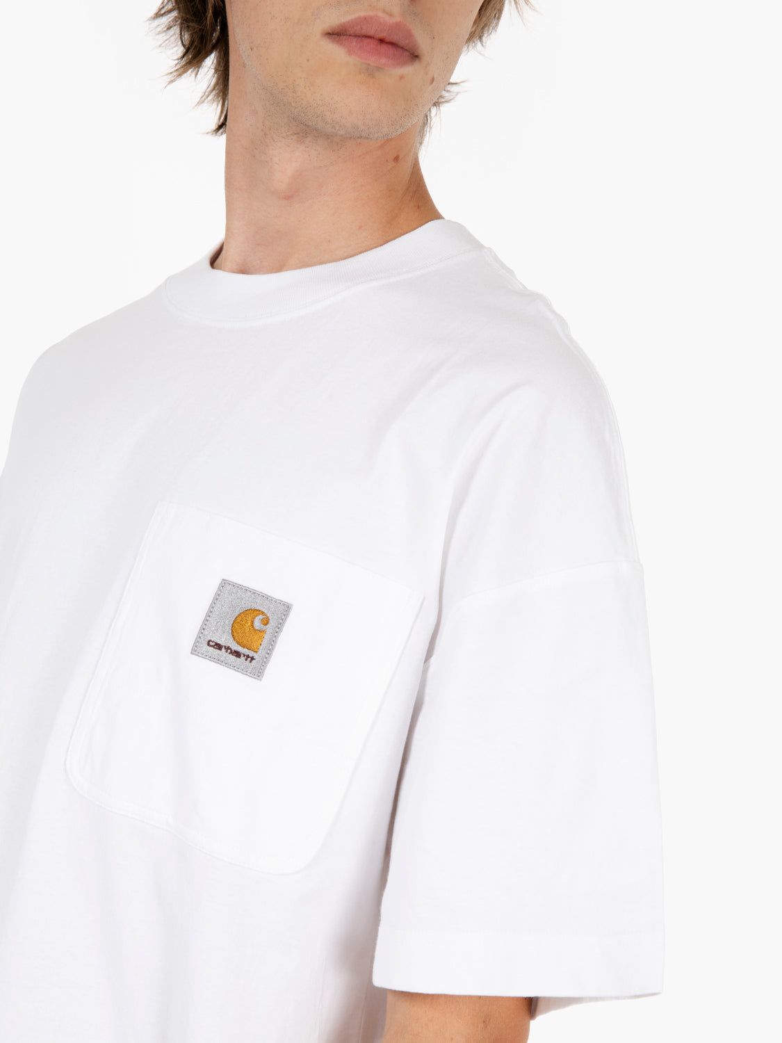 S/S Work Pocket t-shirt white