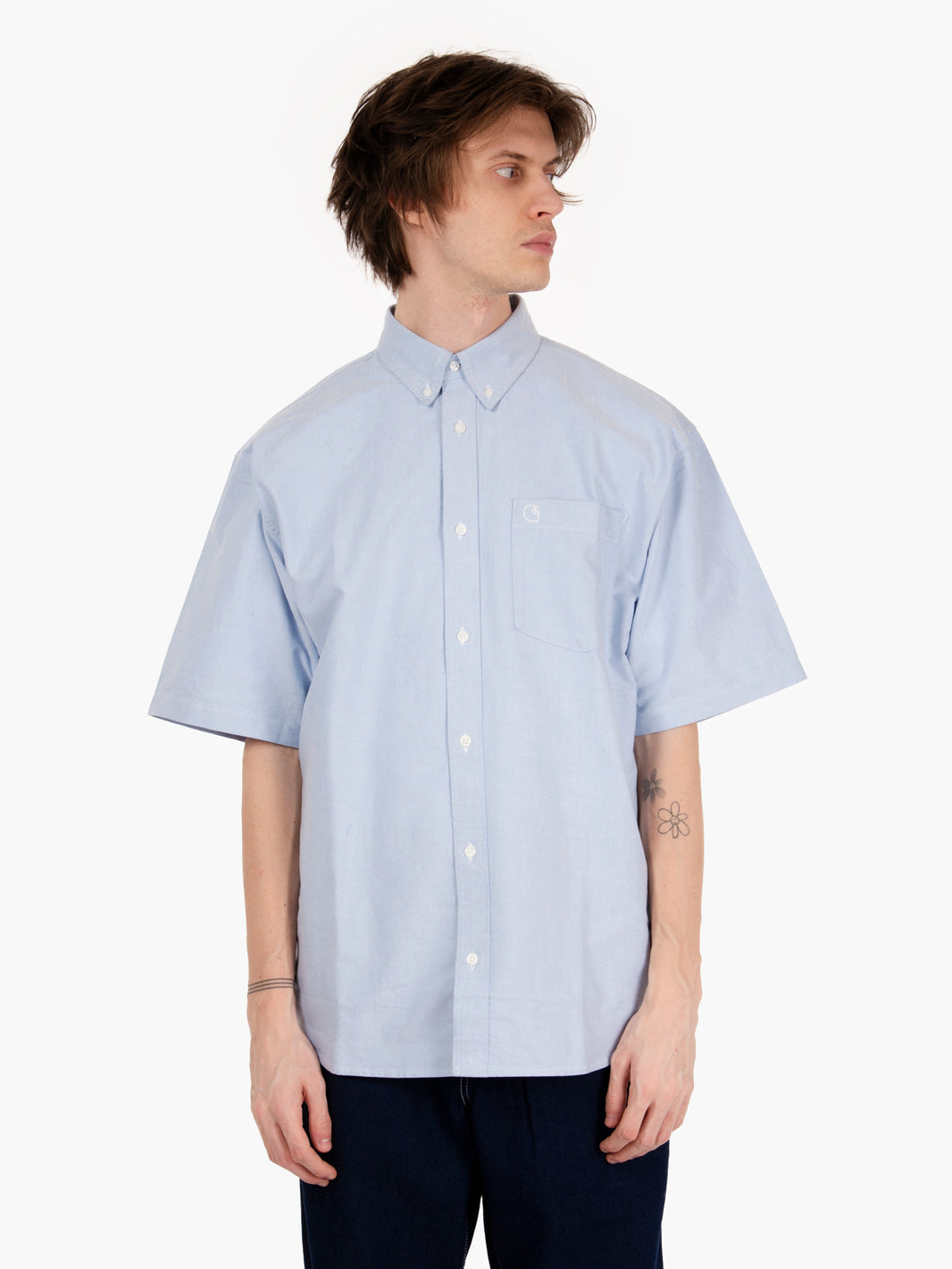 Shirt sleeve shirt Braxton bleach / wax 