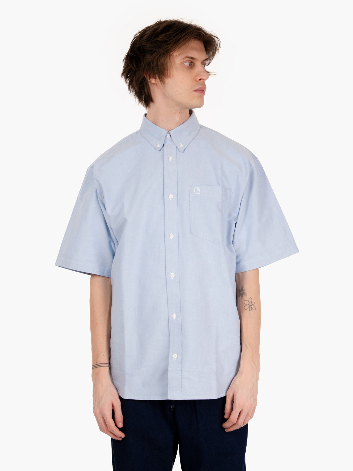 Shirt sleeve shirt Braxton bleach / wax 