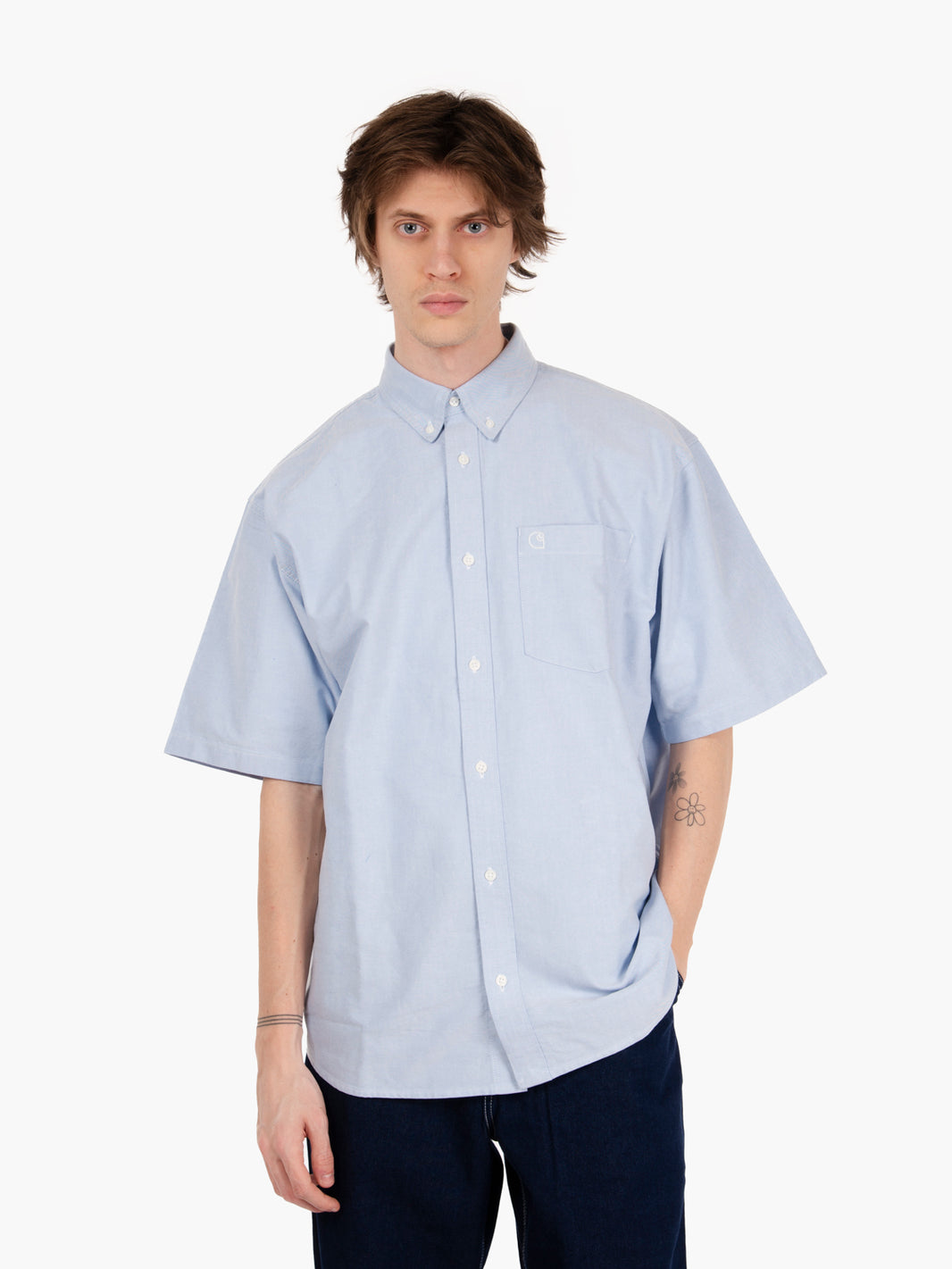 Shirt sleeve shirt Braxton bleach / wax 