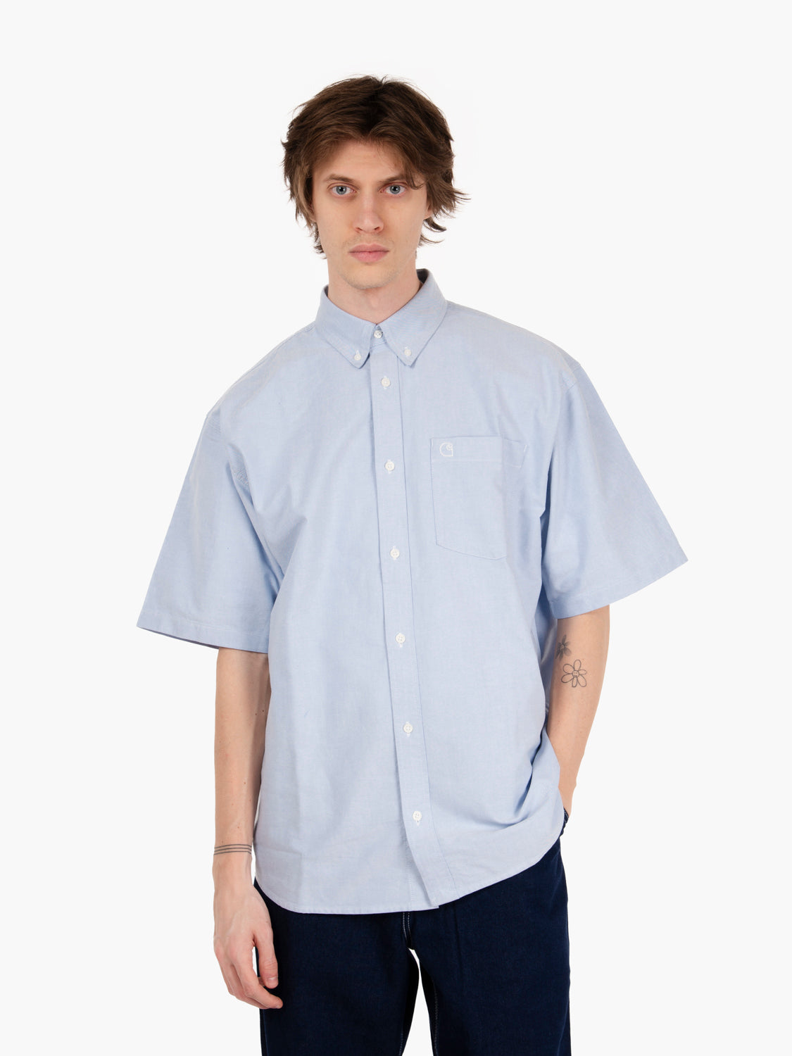 Shirt sleeve shirt Braxton bleach / wax 