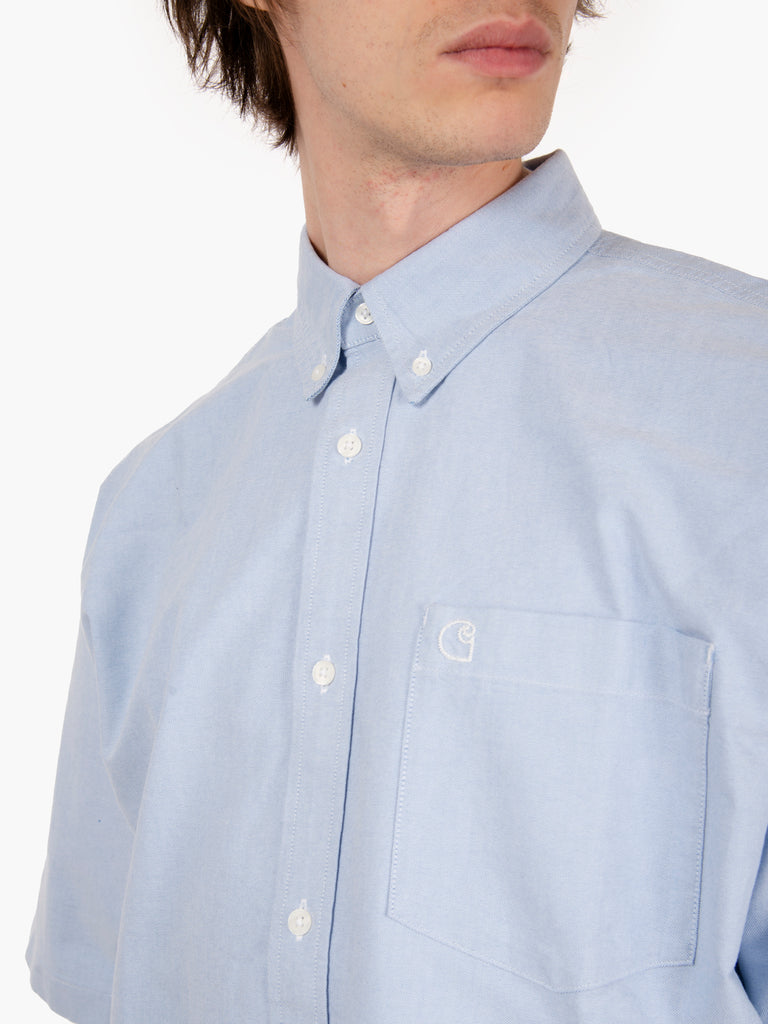 Carhartt WIP - Shirt sleeve shirt Braxton bleach / wax