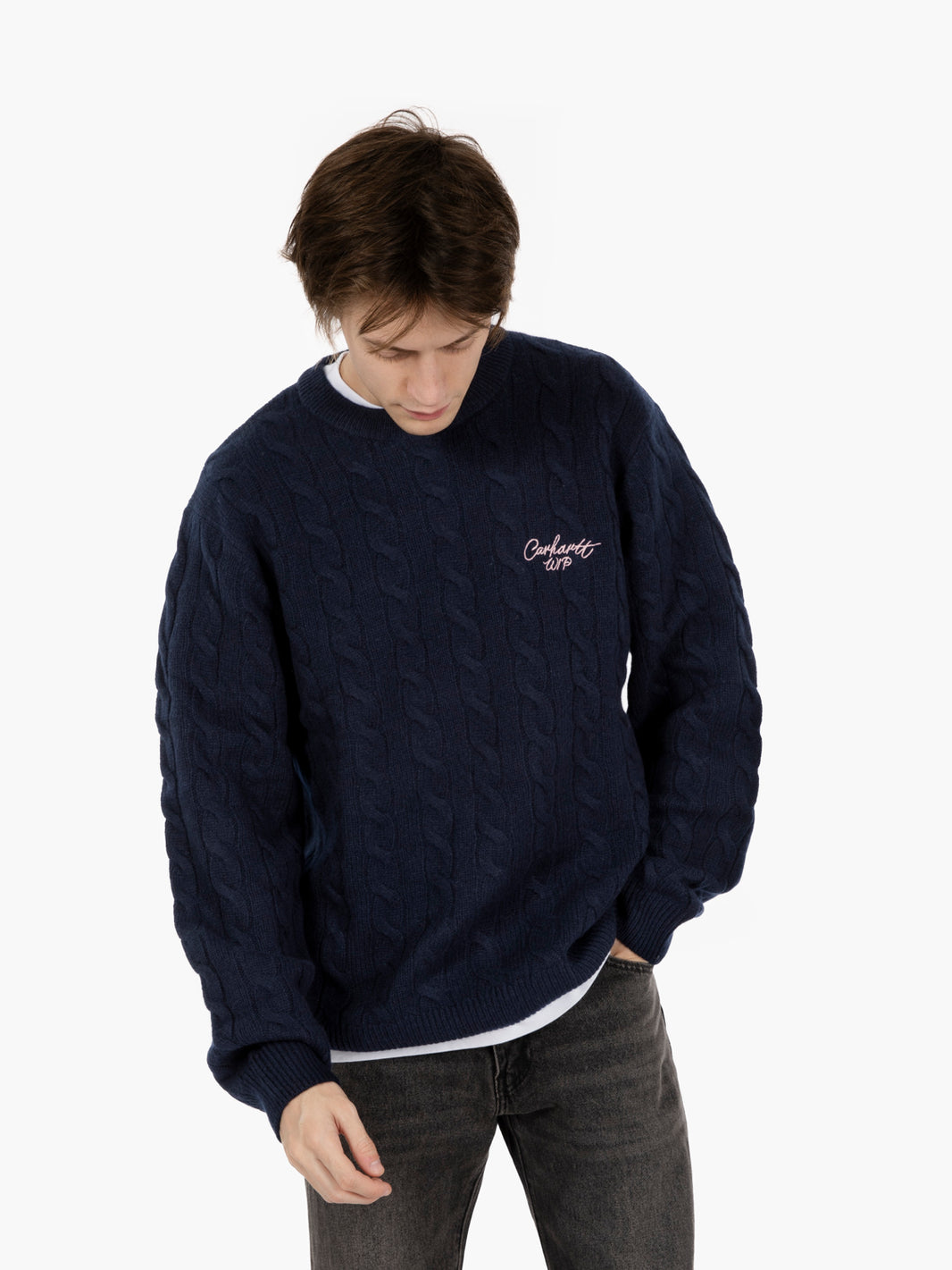 Signature Sweate Deep Night / Glassy Pink