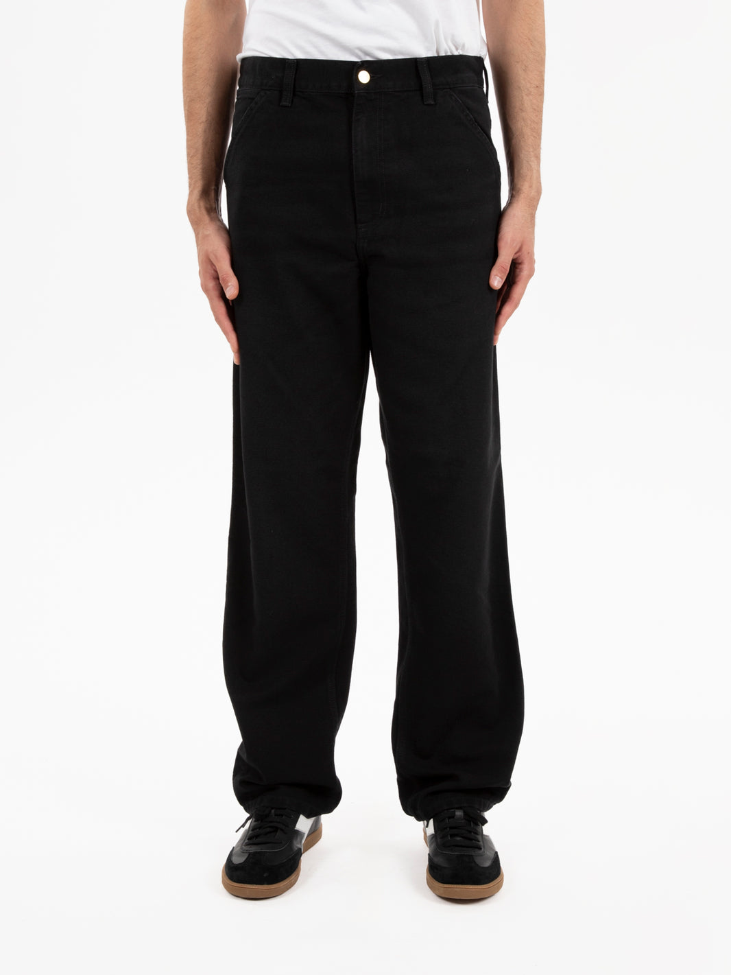 Single knee pant black