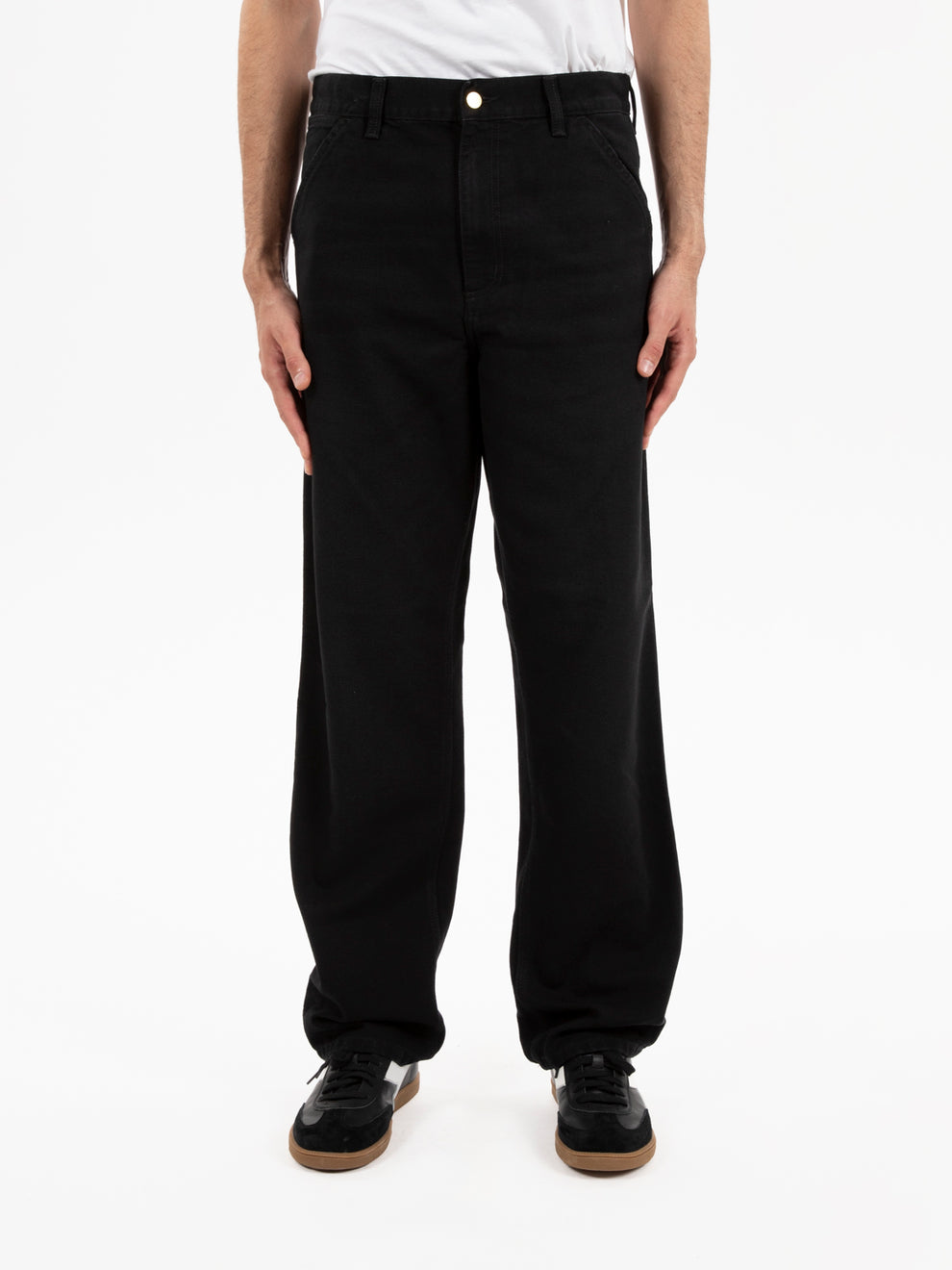 Single knee pant black