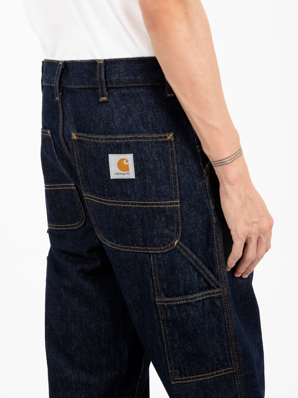 Single Knee Pant Blue rinsed