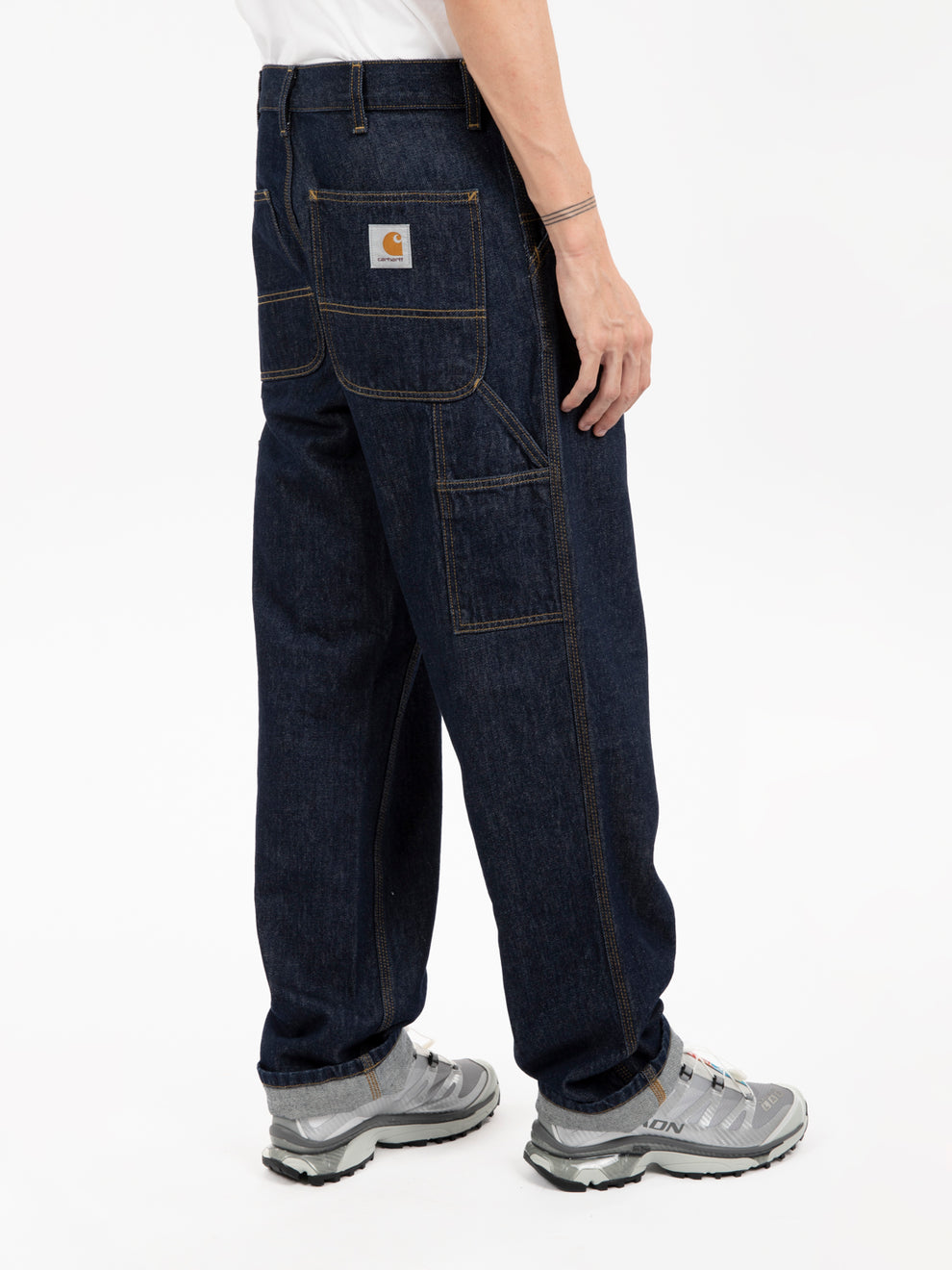 Single Knee Pant Blue rinsed