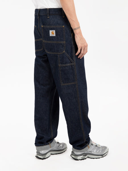 Single Knee Pant Blue stone washed