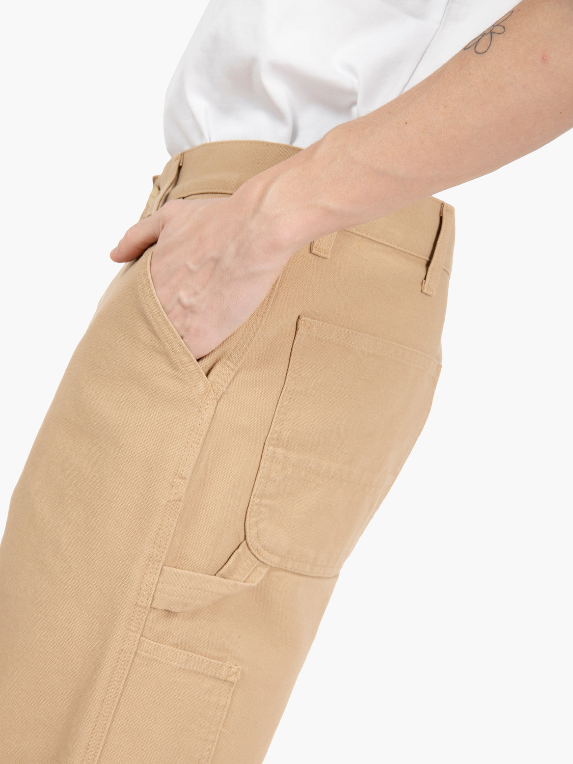Single Knee pant dusty brown