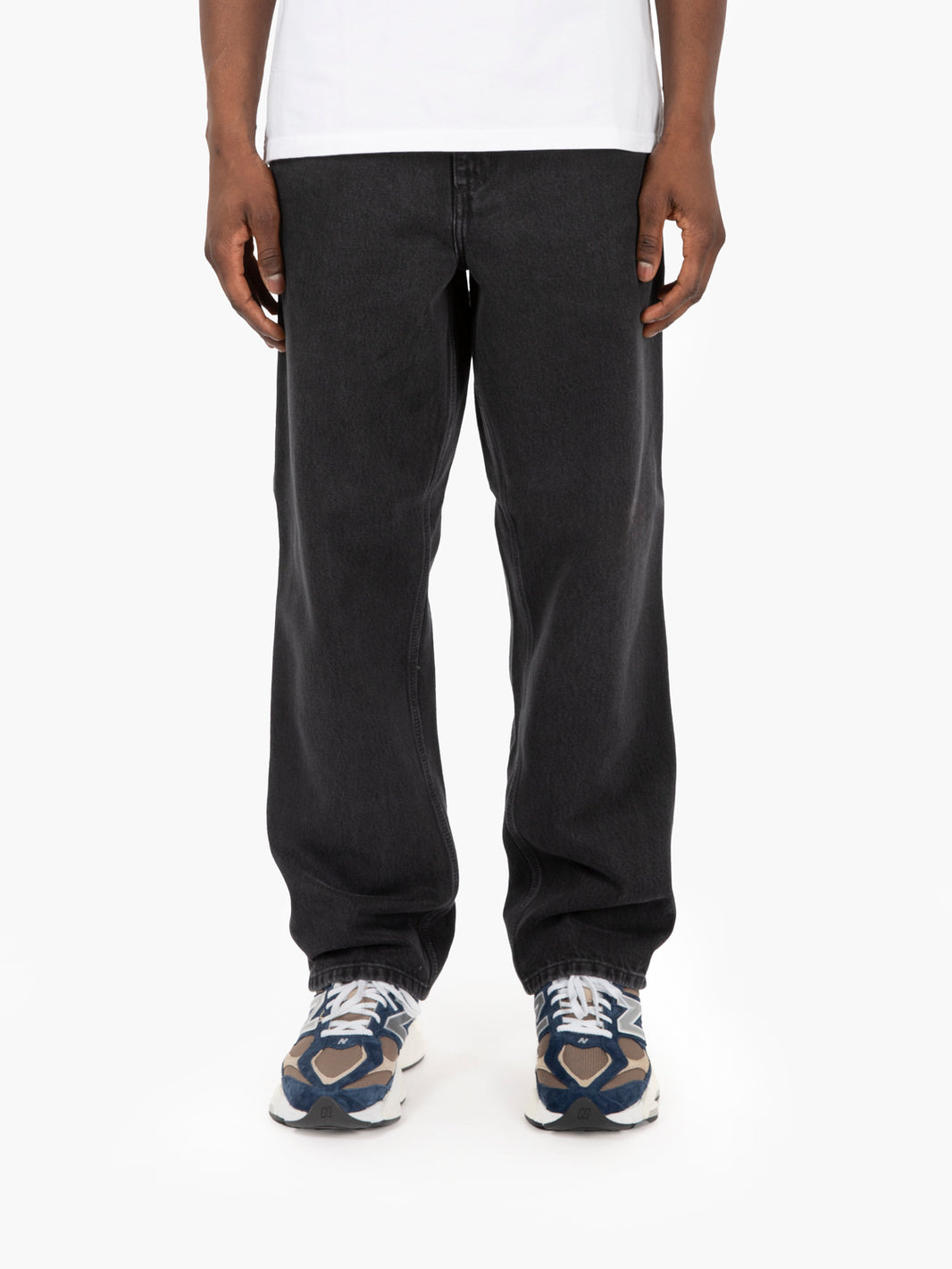 Single knee black pant 