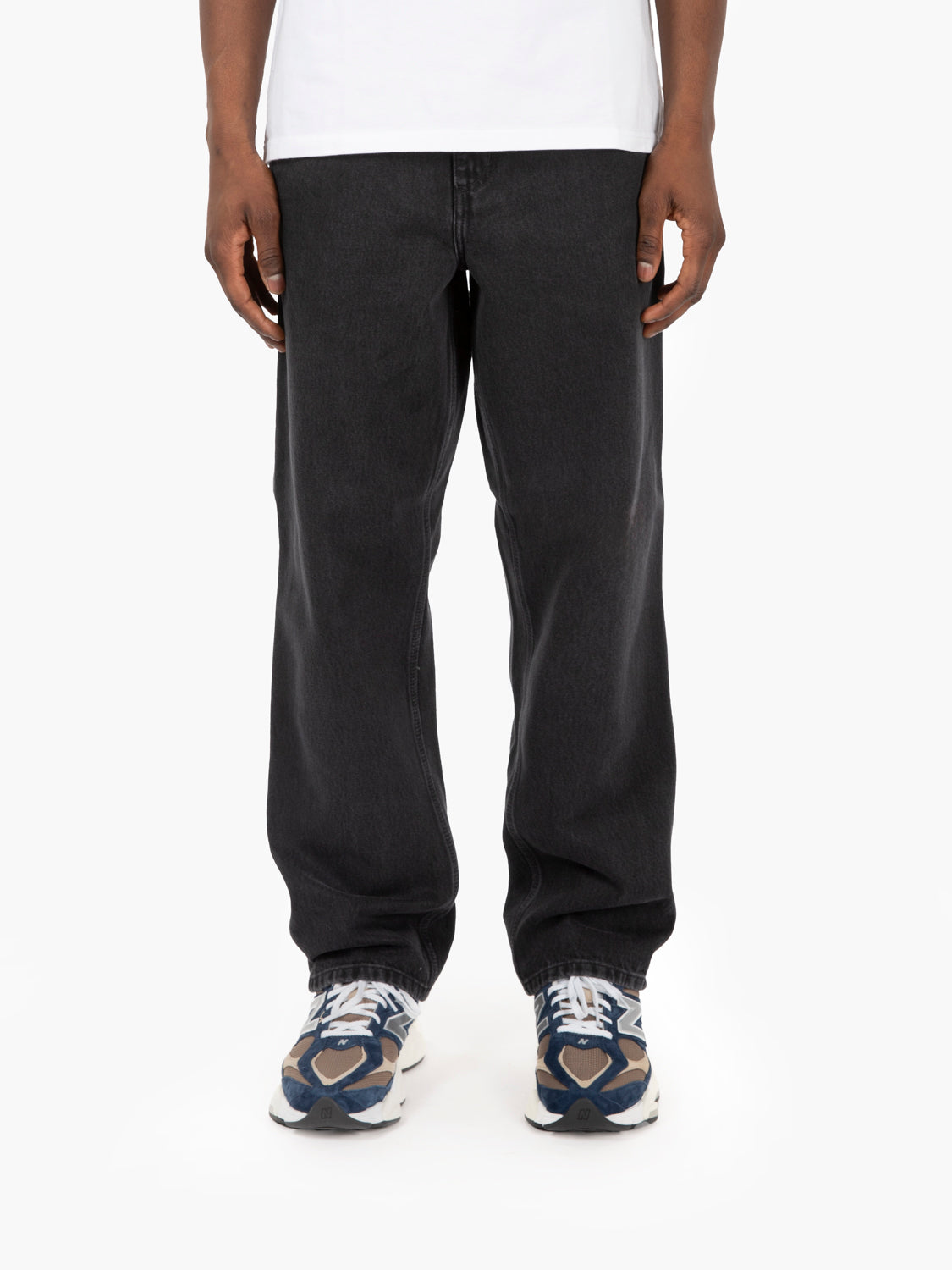Single knee pant black