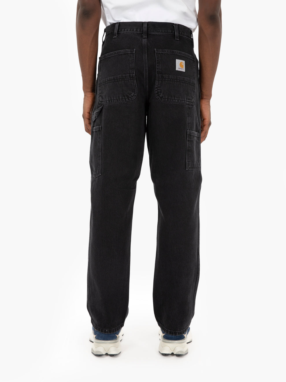 Single knee pant black