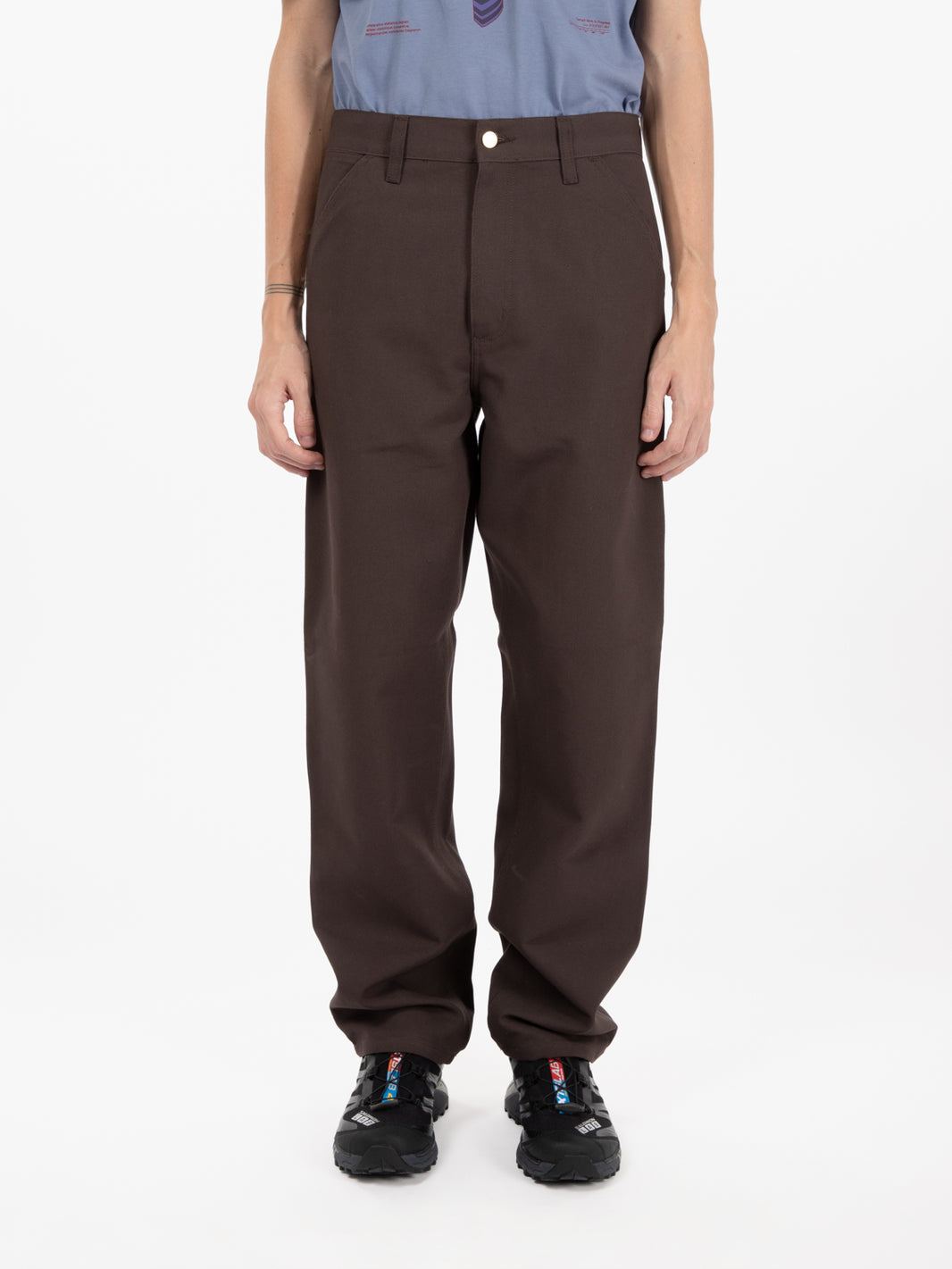 Single knee pant tobacco