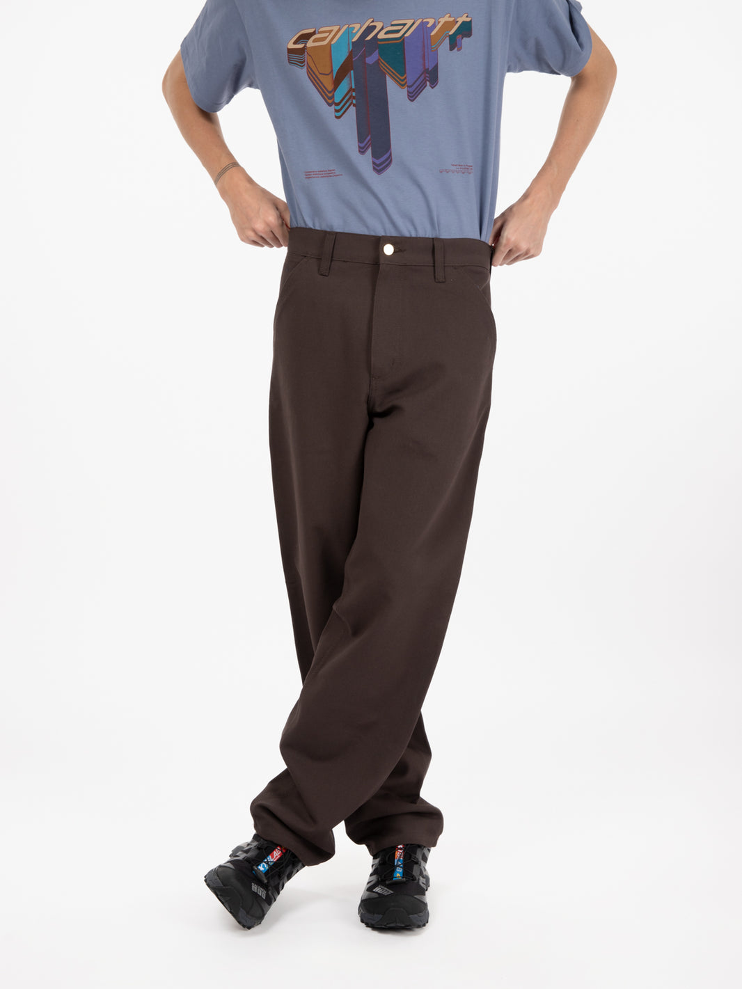 Single knee pant tobacco