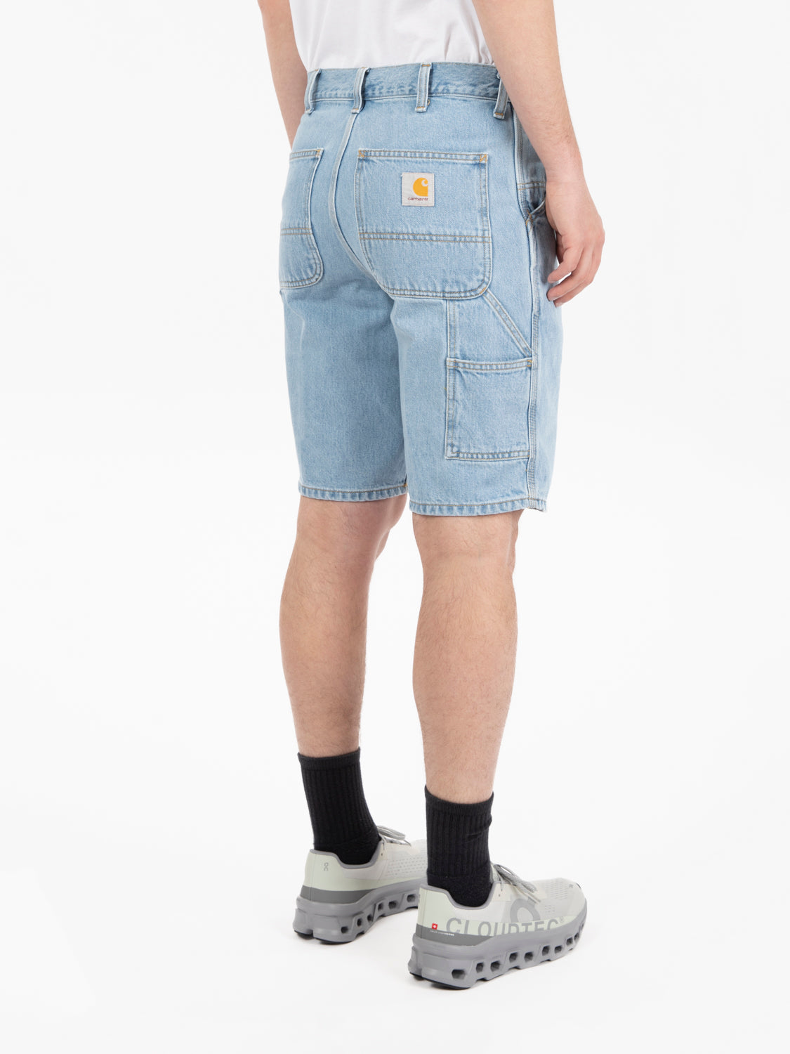 Single knee short blue 