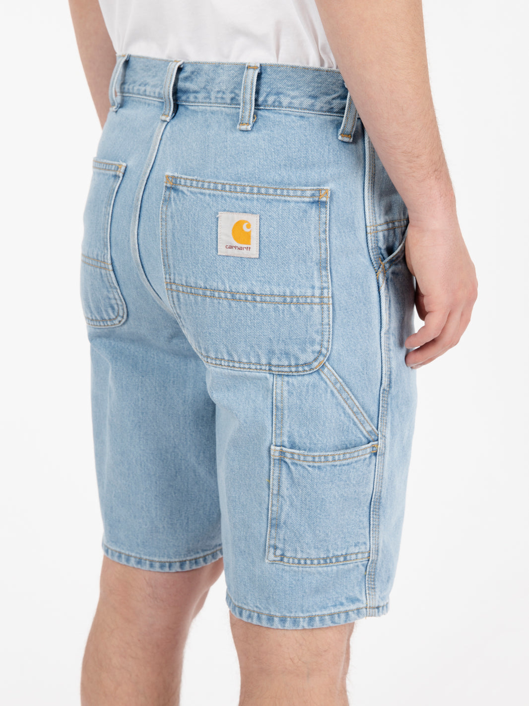 Single knee short blue 