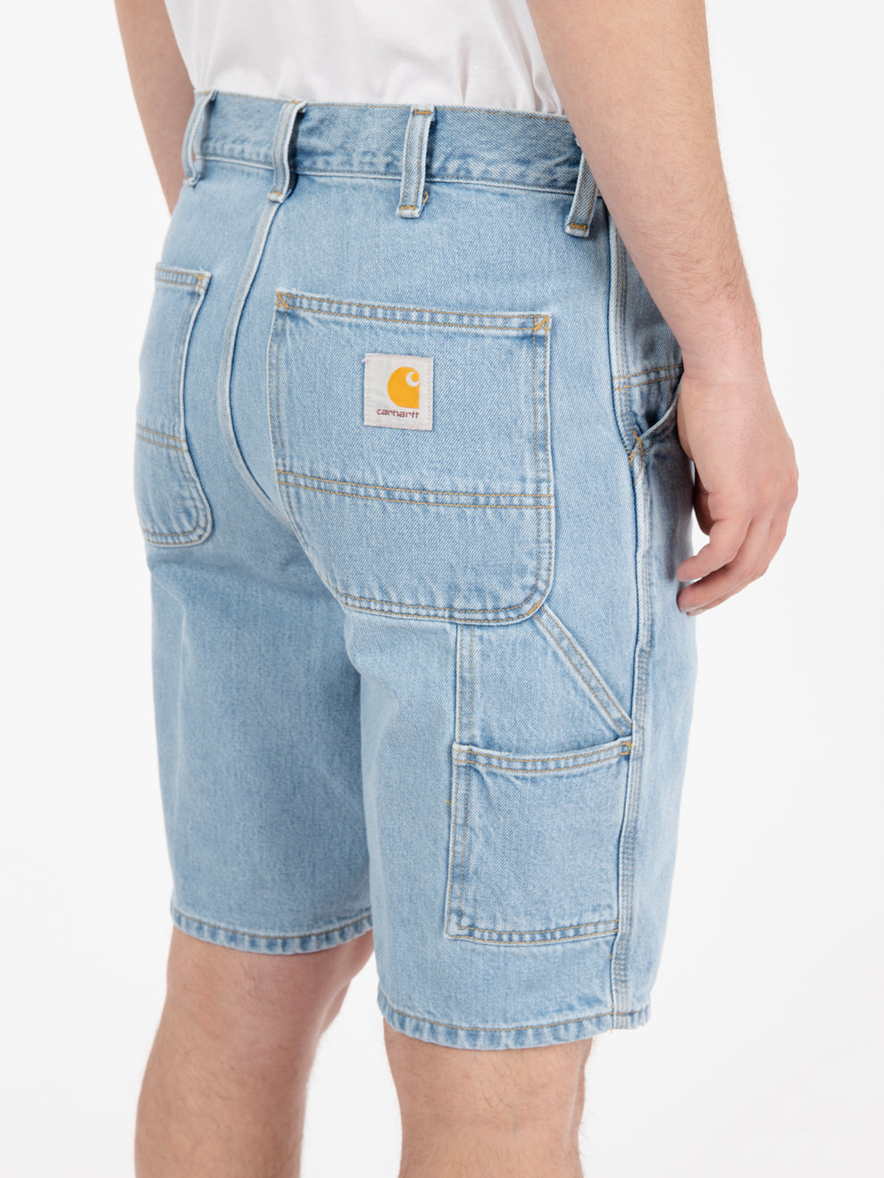 Single knee short blue 