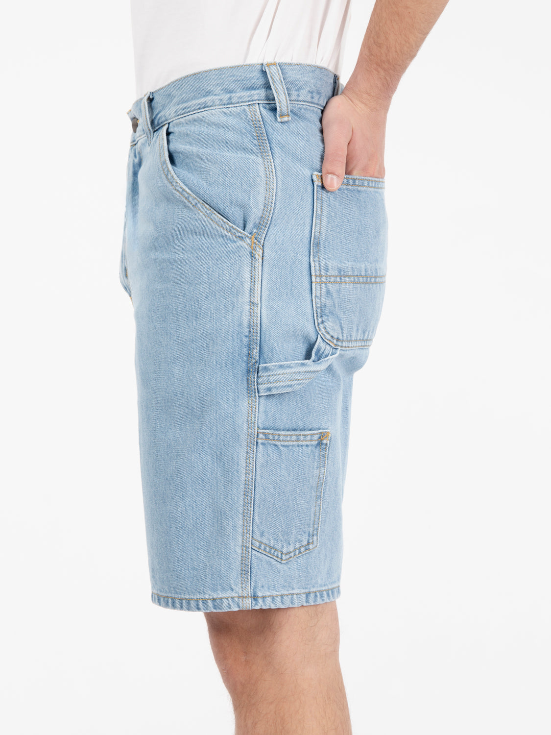 Single knee short blue 