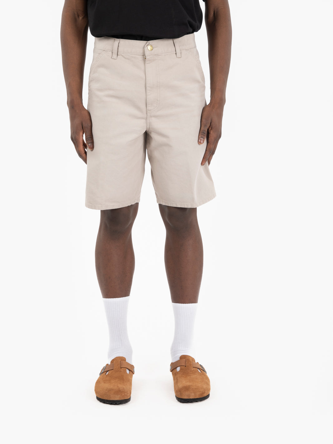 Single knee short dusky beige