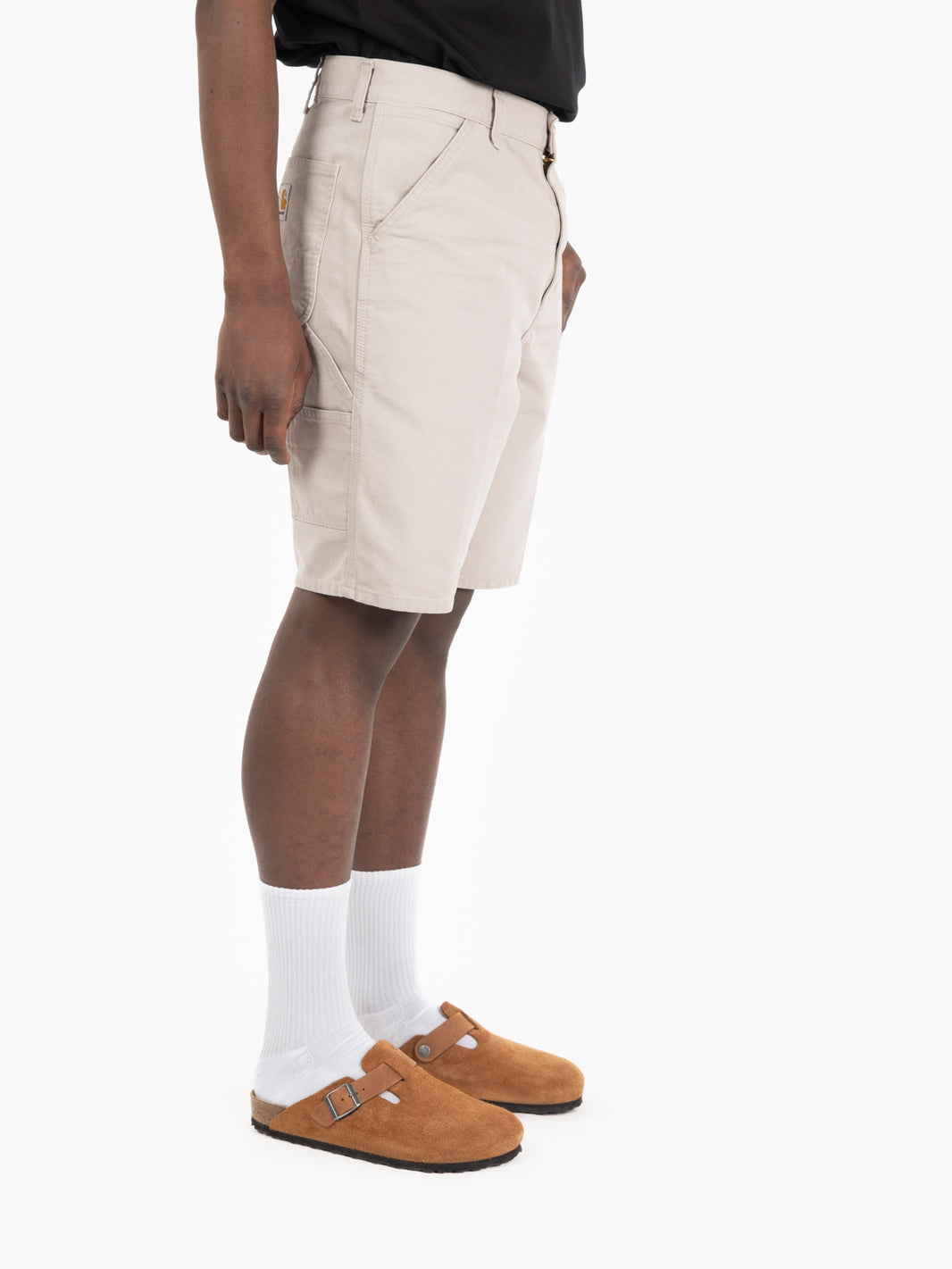 Single knee short dusky beige
