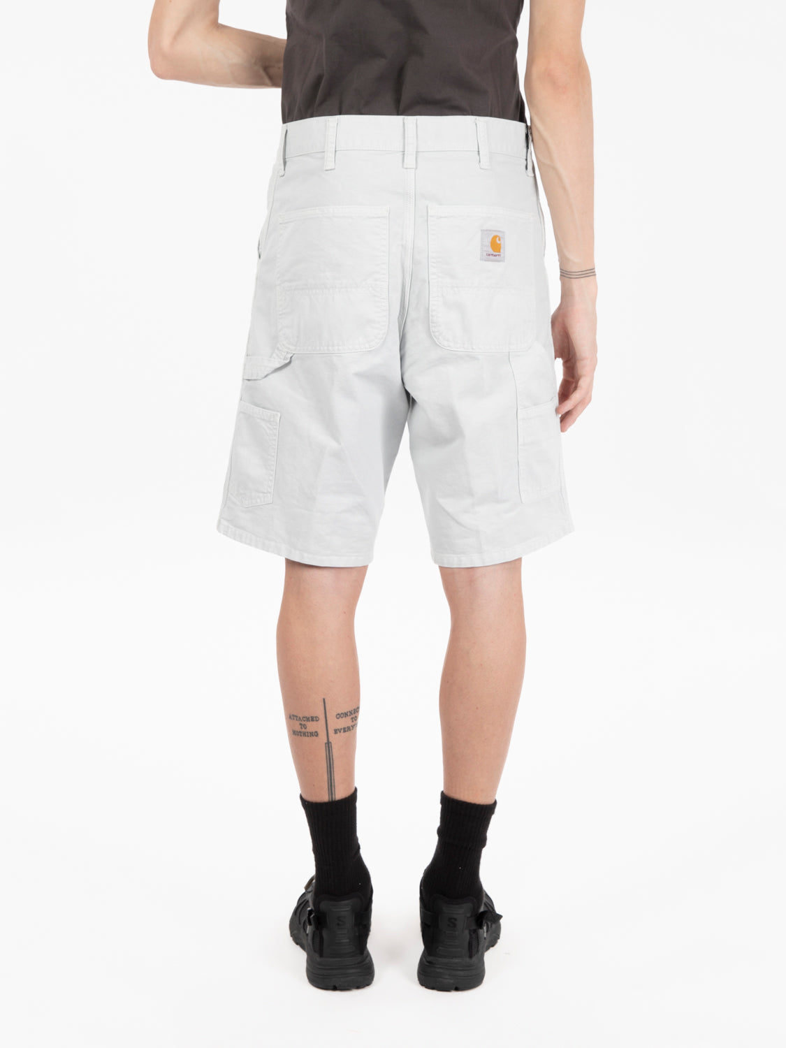Single knee short sonic silver