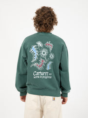 Carhartt WIP - Splash sweat discovery green pigment garment dyed