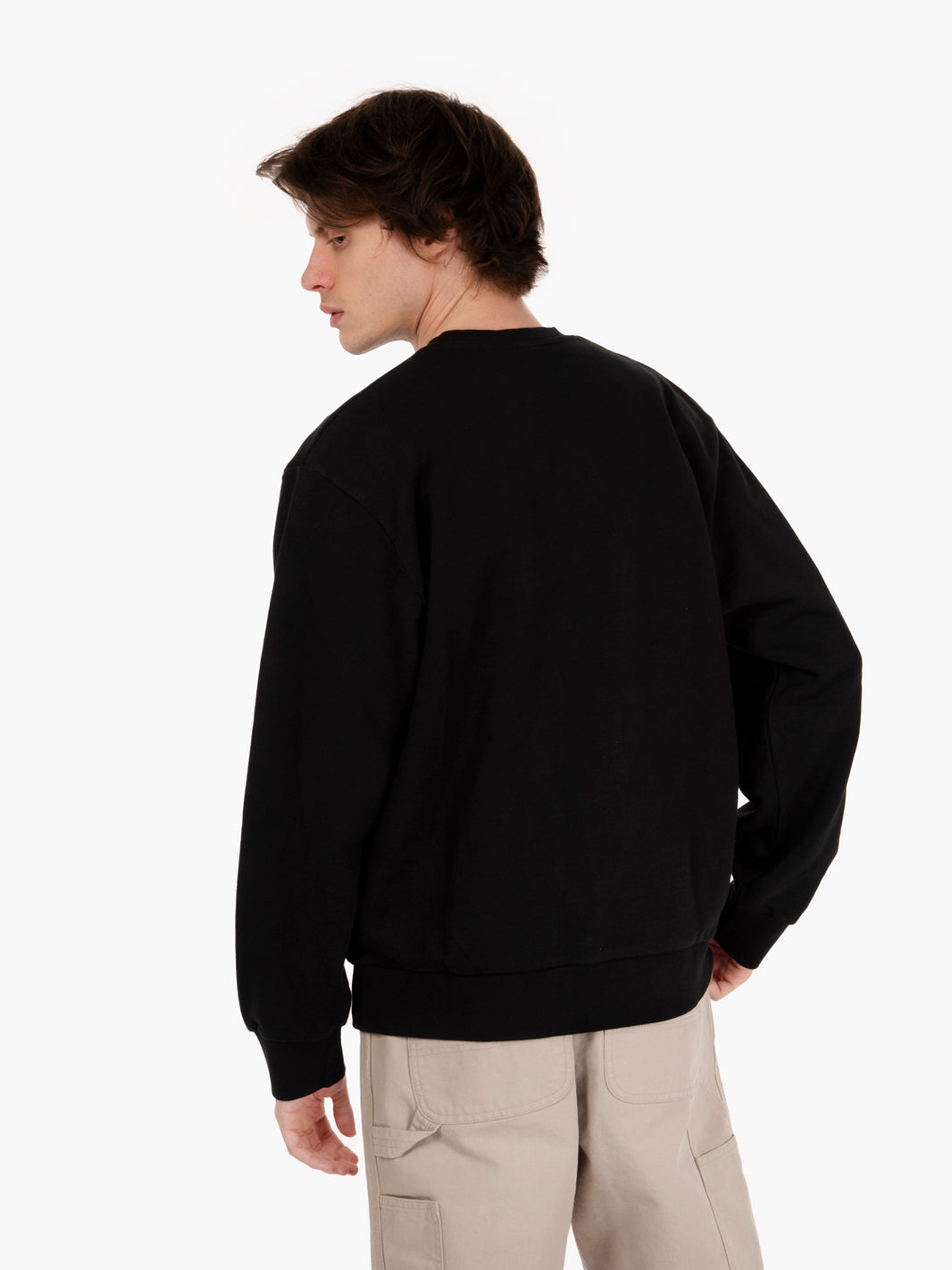 Sweat script embroidery black / white