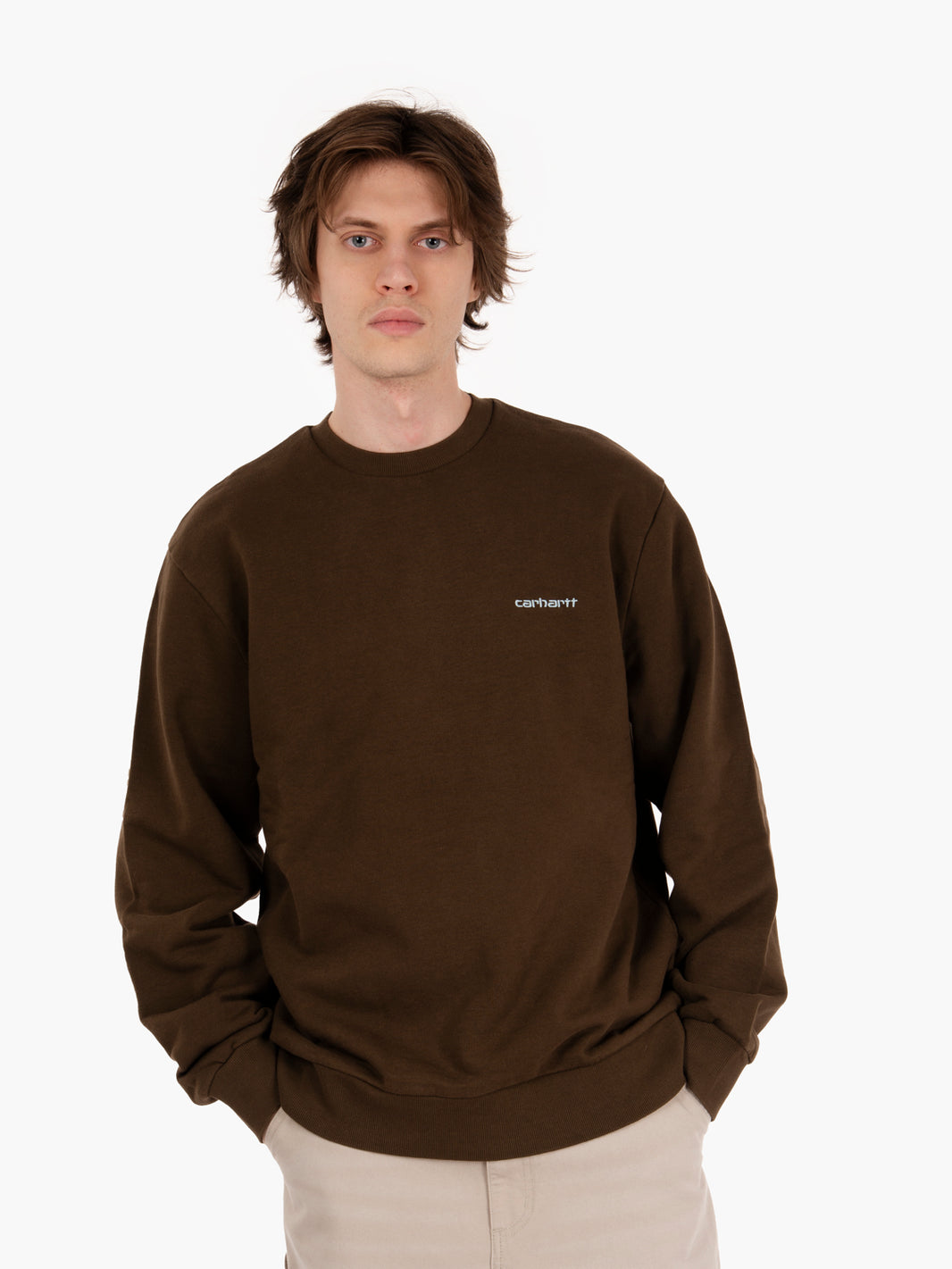Sweat script embroidery liberica / air sky