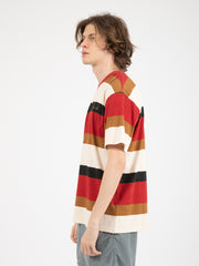 Carhartt WIP - T-shirt Crouser stripe Arcade heavy stone wash