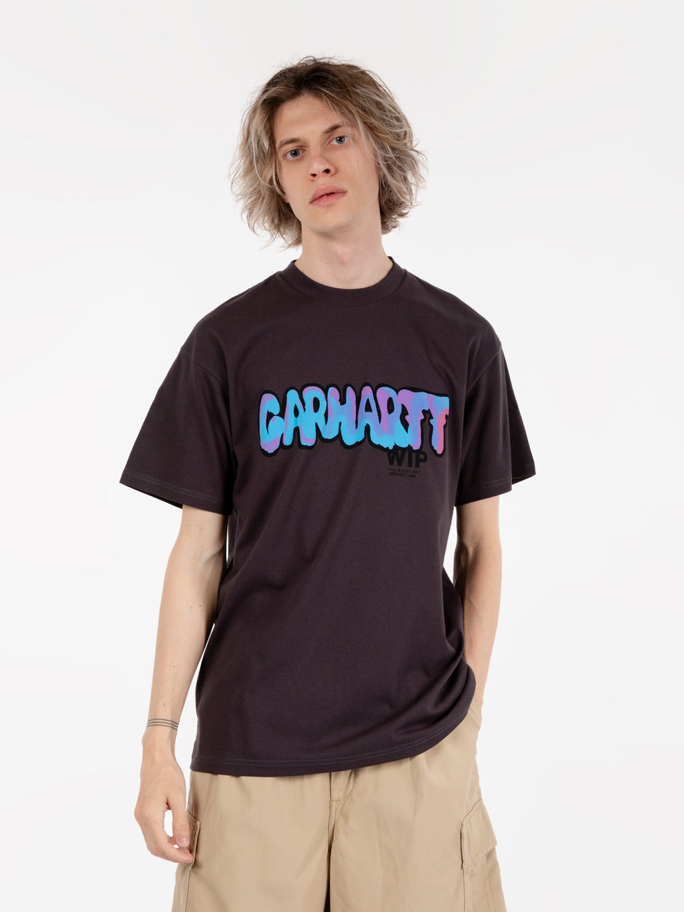 Drip s/s charcoal T-shirt 