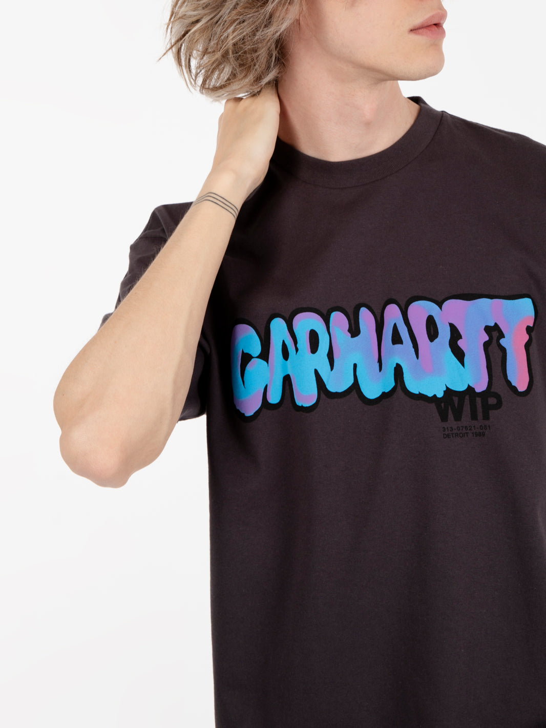 Drip s/s charcoal T-shirt 