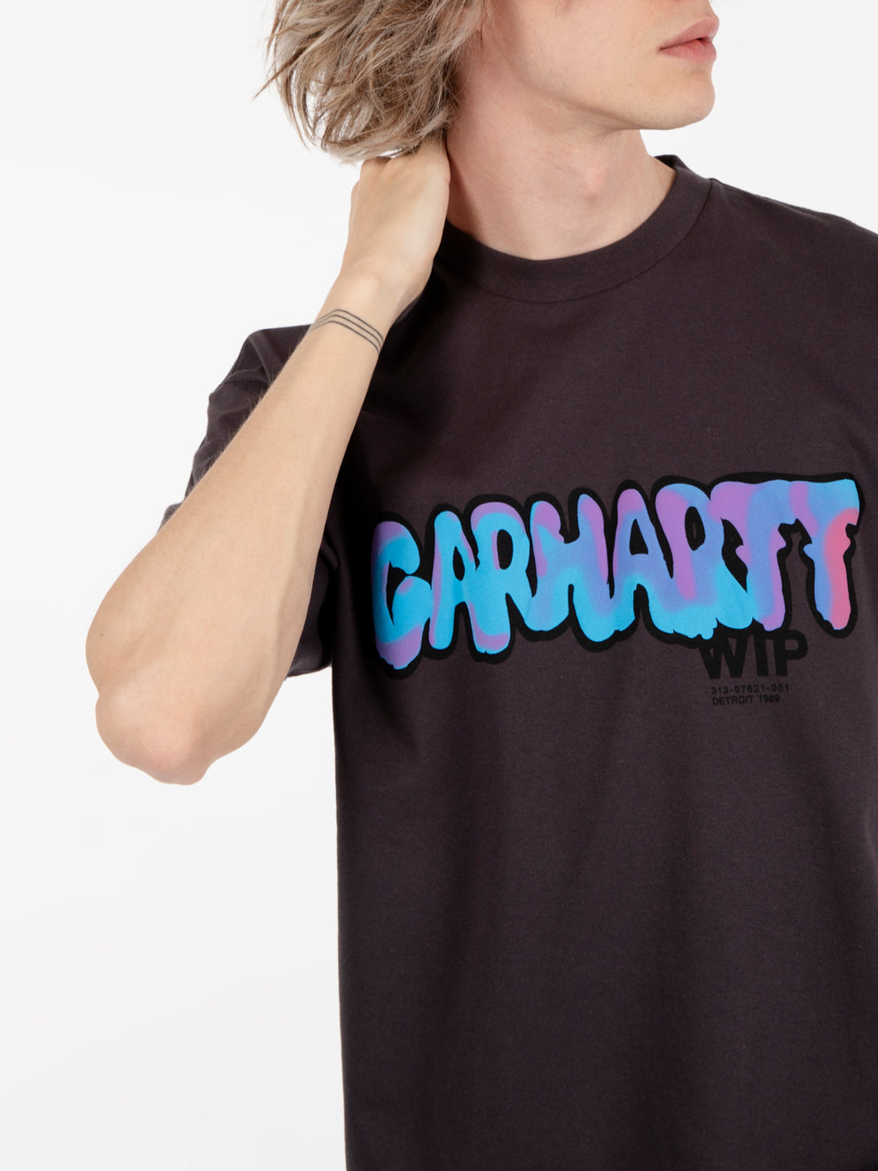 Drip s/s charcoal T-shirt 