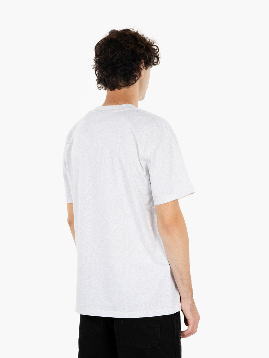 S/S American script ash heather t-shirt 