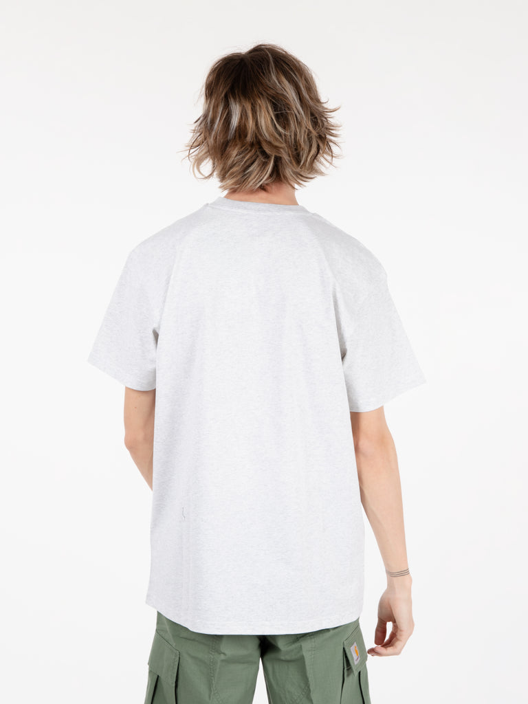 Carhartt WIP - T-shirt S/S American script  ash heather