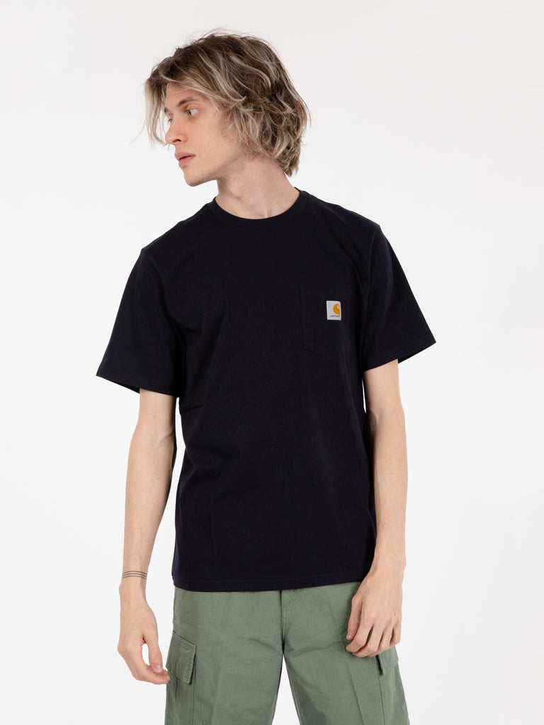 Carhartt WIP - T-shirt S/S pocket dark navy