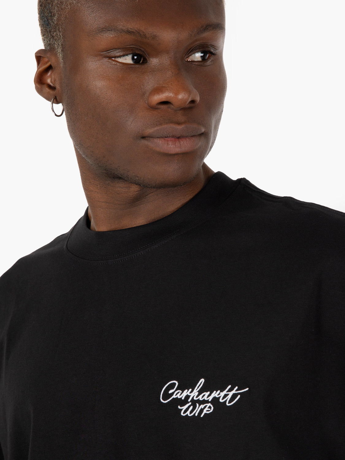 S/S Signature script black / white t-shirt 