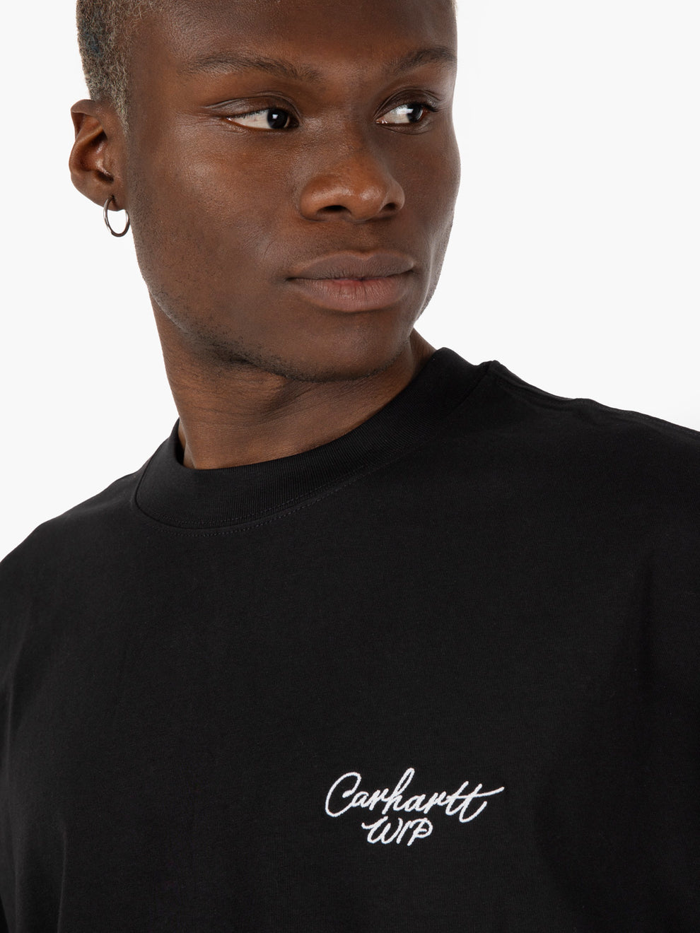 S/S Signature script black / white t-shirt 
