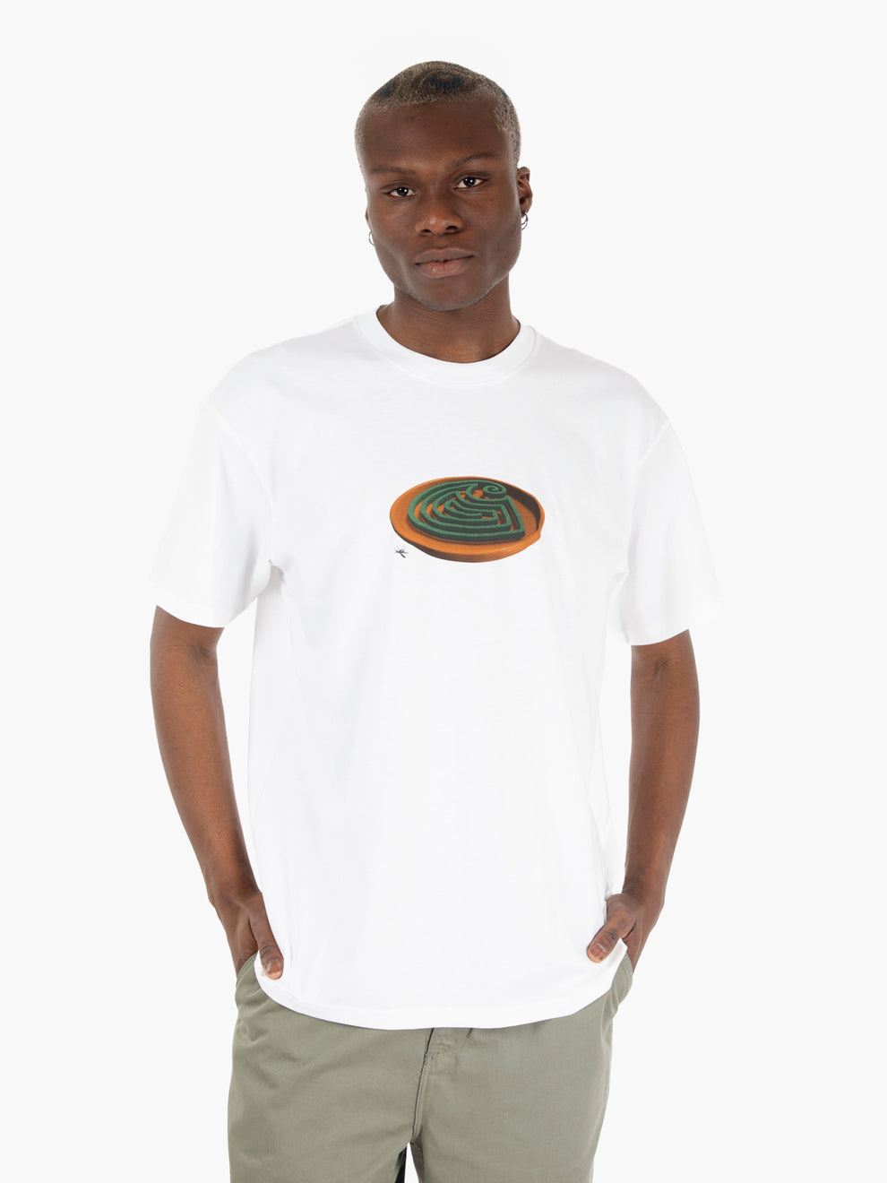 T-shirt S/S Spiral white