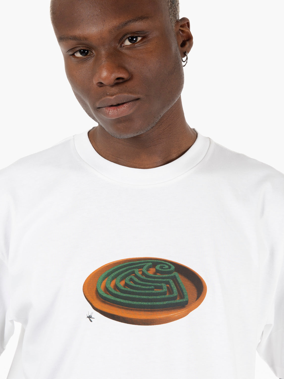 T-shirt S/S Spiral white