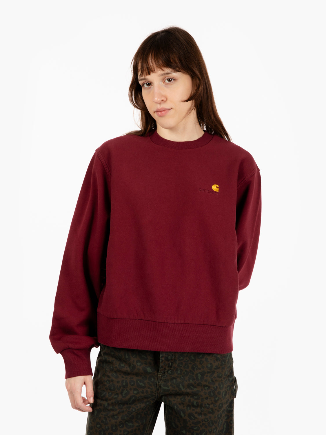 W' American Script Sweat Malbec 