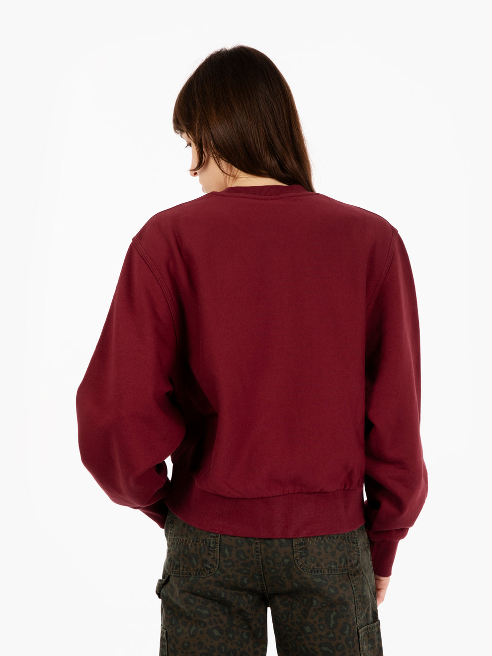 W' American Script Sweat Malbec 