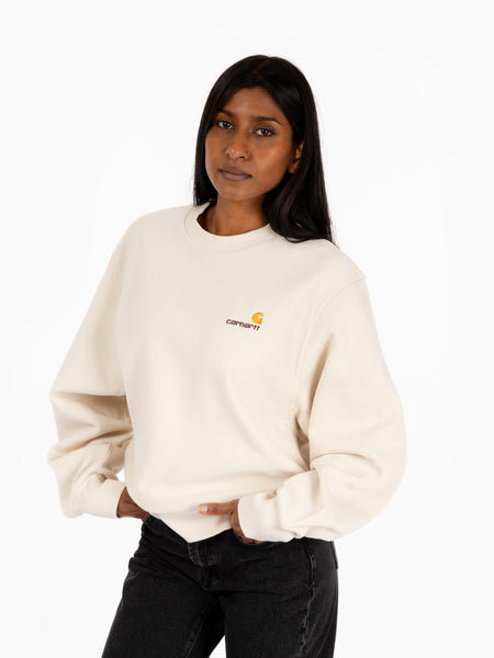 W' American Script Sweat Moonbeam